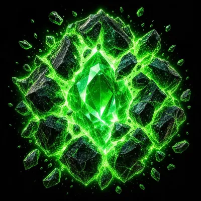 Starfend green stone opened